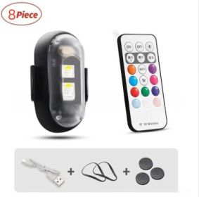 fWireless Remote Control Colorful Strobe Light (Option: 8 Lights With Remote Control)