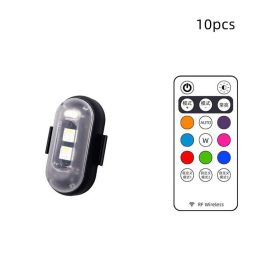 fWireless Remote Control Colorful Strobe Light (Option: 10 lamps remote control)